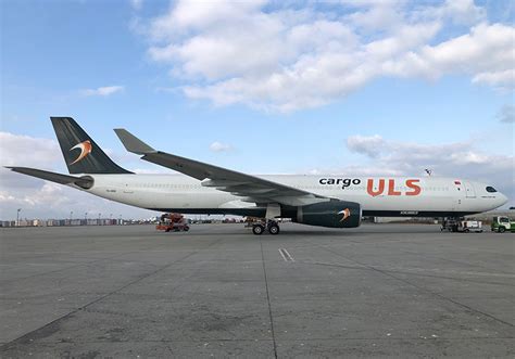 Airbus A330 converted freighter loading cargo