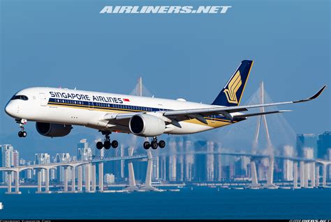 Airbus A350-900ULR in Singapore Airlines livery during takeoff
