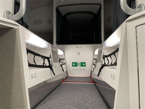 Airbus A350 crew rest bunk interior lighting and ventilation