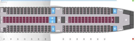 Airbus A350 economy class seating layout