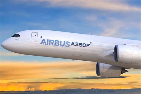 Airbus A350 in flight during sunset showcasing widebody aircraft design