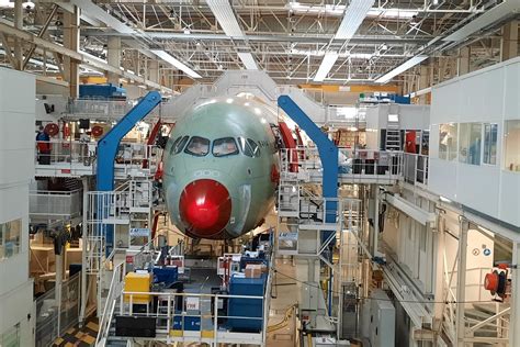 Airbus A350 production line and final assembly hall