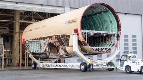 airbus a350f loading operations in logistics hub