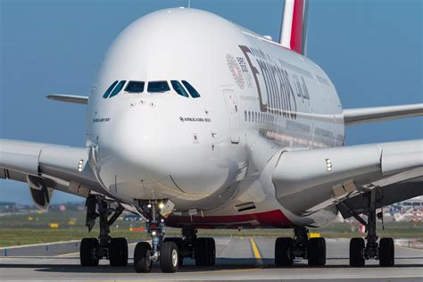 Airbus A380 at Queen Alia International Airport Amman Jordan Qatar Airways Emirates