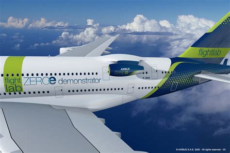 airbus a380 being used for hydrogen propulsion testing by airbus zeroe program