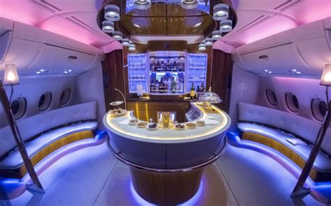 airbus a380 private jet business deck with holographic conference room and concert hall