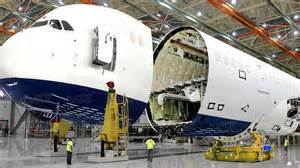 Airbus A380 spare parts warehouse with organized components ready for global distribution