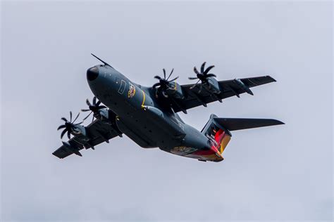 airbus a400m tactical military transporter in flight
