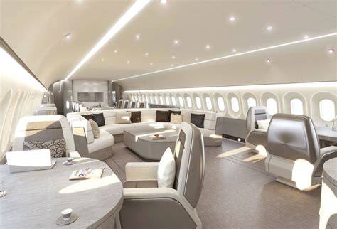 Airbus ACJ330neo VIP cabin and Boeing BBJ 787 luxury interior