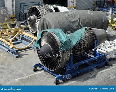 Airbus and Boeing aircraft awaiting engine installation