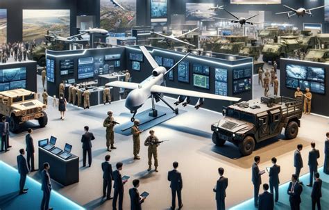 airbus and kratos engineers collaborating at defense industry expo in berlin
