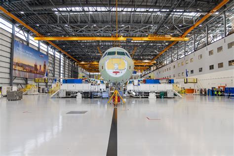Airbus factory final assembly line A320neo production hangar
