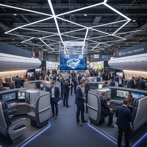 Aircraft Interiors Expo Hamburg Airbus Smart Catering presentation booth aviation technology