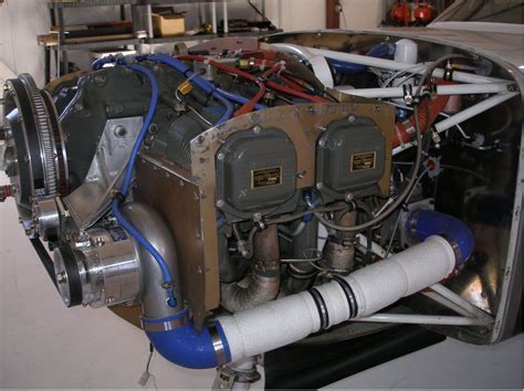 aircraft supercharger installed beneath engine cowling