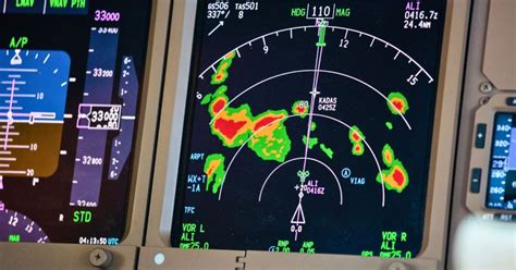 airline network operations center with live weather radar and flight tracking systems