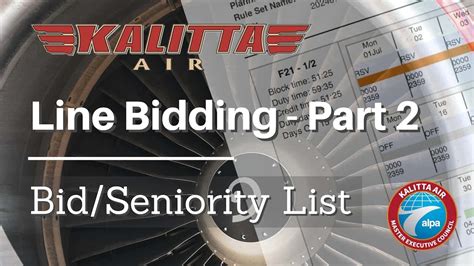 airline pilots reviewing fleet bid awards and seniority lists