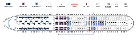 airline seat map showing business class cabin availability on booking screen