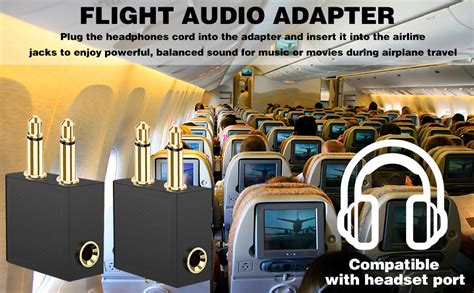 airplane dual prong headphone jack close up seatback audio port