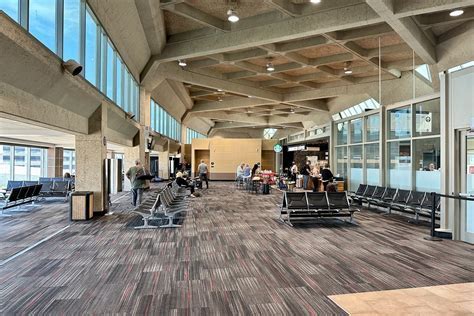 airport staff inspecting manston’s new terminal interior construction