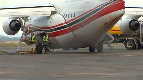Airtanker loading fire retardant at Jeffco Airtanker Base at RMMA