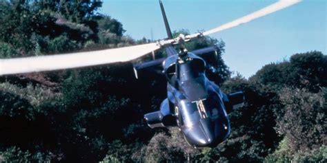 airwolf helicopter nose close-up with mock missile pods exposed