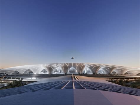 Al Maktoum International Airport five runway masterplan with futuristic Dubai terminal