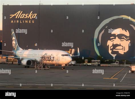 Alaska Airlines Boeing 737 parked at Puerto Vallarta Airport