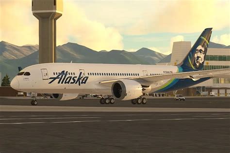 Alaska Airlines Boeing 787 cabin crew preparing long haul flight