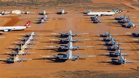 Alice Springs Airport airplane boneyard