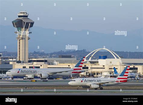 Alitalia plane taxiing at Los Angeles International Airport