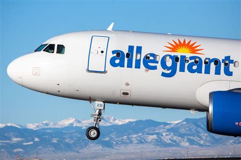Allegiant Air aircraft preparing for takeoff, illustrating top reliability ranking