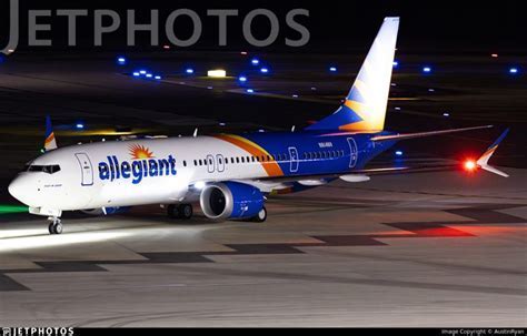 Allegiant MAX 8-200 departing from Springfield-Branson National Airport