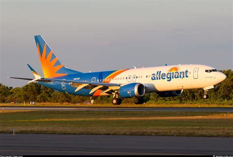 Allegiant MAX 8200 taxiing at Chattanooga Airport