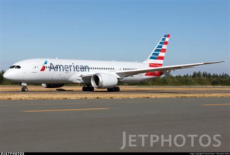 american airlines 787-8 preparing for south america route in dallas