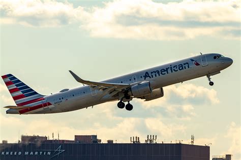 American Airlines Airbus A321neo parked at Minneapolis-St. Paul International Airport after weather diversion