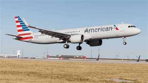 American Airlines Airbus A321XLR concept rendering in flight over Atlantic Ocean