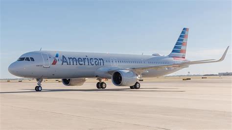 American Airlines Airbus A321XLR preparing for JFK Edinburgh transatlantic departure