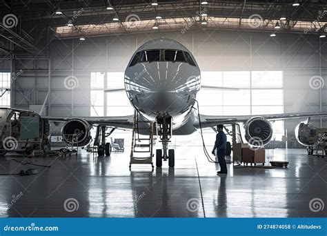 American Airlines aircraft maintenance hangar technician team briefing