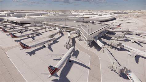 American Airlines DFW megahub Terminal F SkyLink automated baggage biometric gates