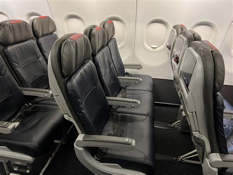 American Airlines domestic first class seat close-up