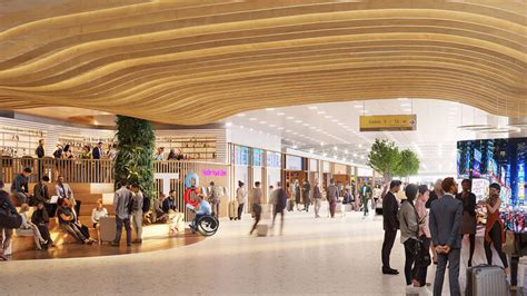 American Airlines JFK Terminal 8 luxury retail storefronts
