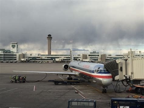 American Airlines McDonnell Douglas MD-80 fleet parked at airport terminal