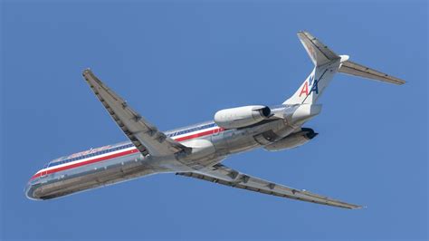 American Airlines McDonnell Douglas MD-80 taxiing at major US hub airport