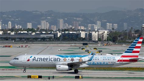 American Airlines Medal of Honor A321 on the tarmac post-repair, ready for service