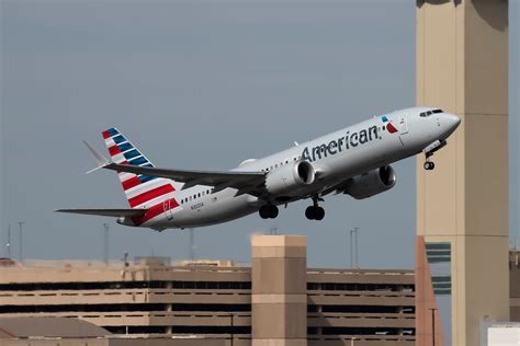 american airlines new fuel-efficient boeing 737 on eco-runway