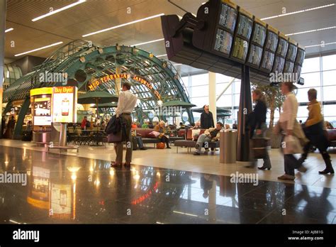 Amsterdam Schiphol airport terminal interior KLM hub efficient transfers