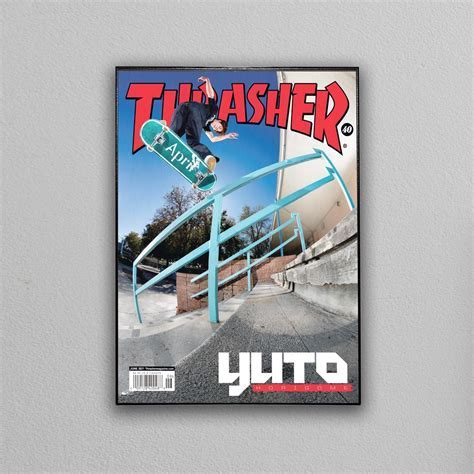 ANA in-flight magazine cover featuring Yuto Horigome and Tokyo skyline