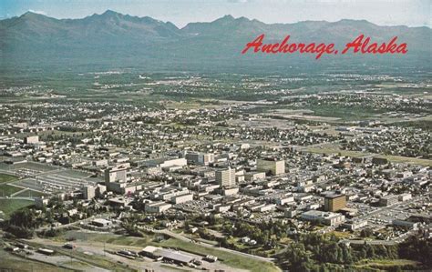 Anchorage Alaska aerial summer coastline mountains flight destination