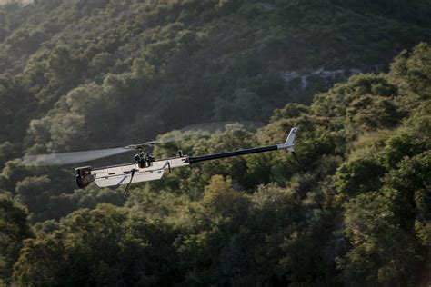 Anduril Ghost 4 autonomous drone on mission at sunset