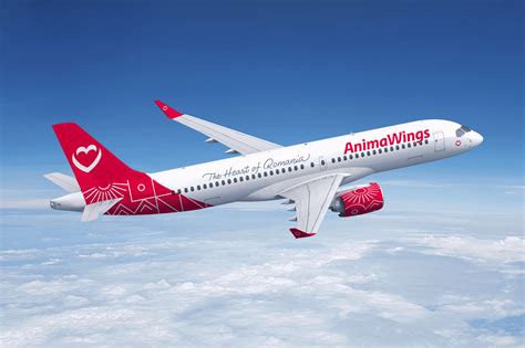 Animawings Airbus A220-300 aircraft in flight